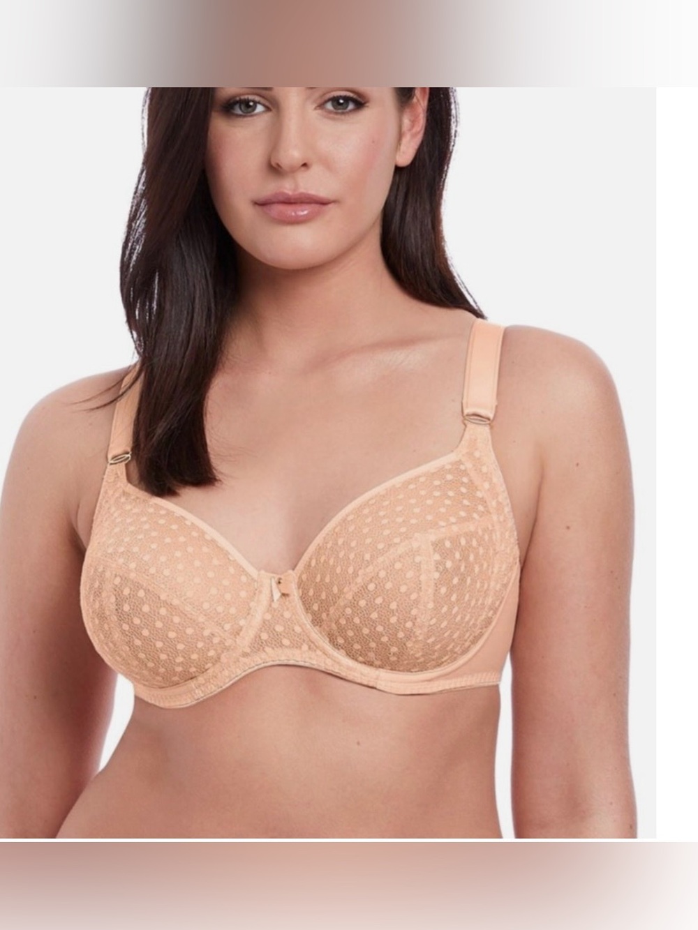 Freya Starlight Side Support Lace Bra Blush Pink 32H NWT Feminine Full Bust